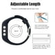 thumbnail image 2 of Correas De Silicona Para Reloj, Correas De Repuesto Suaves Y Cómodas Con Hebilla De Acero, Correa De Reloj Compatible Con Polar A300 Noticed EL016888-05, 2 of 5