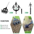thumbnail image 3 of Rotary Cultivator Tool Set, Hand Held Garden Cultivator with Detachable Tines, 2-In-1 Garden Soil Scarifier,, 3 of 8