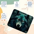 thumbnail image 3 of Wolf Printed Non-Slip Rubber Bottom Gaming Mouse Pad 8.3x9.8 Inch Square Office and Gaming Mouse Mat, 3 of 6