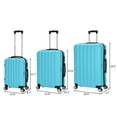 thumbnail image 2 of Zimtown 3PCS Luggage Travel Set Bags ABS Trolley Hard Shell Suitcase W/TSA lock With 4 Wheels Multi-Colored, 2 of 8