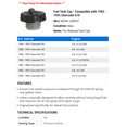 thumbnail image 2 of Fuel Tank Cap - Compatible with 1982 - 1995 Chevy S10 1983 1984 1985 1986 1987 1988 1989 1990 1991 1992 1993 1994, 2 of 2