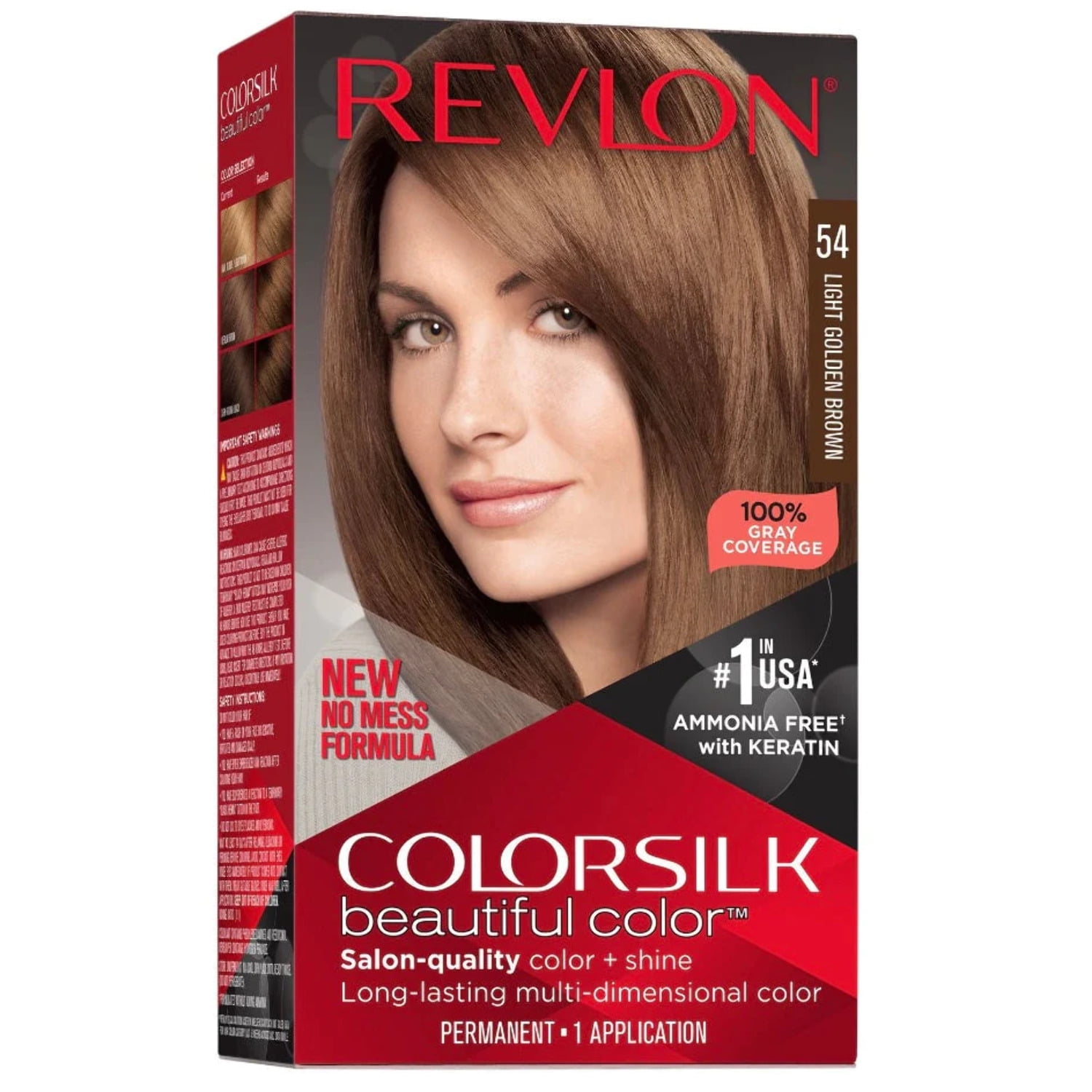 Revlon Colorsilk Beautiful Color Permanent Hair Color, LongLasting