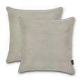 thumbnail image 2 of Classic Accessories Montlake FadeSafe Indoor/Outdoor Accent Pillows, 20 x 20 x 8 Inch, 2 Pack, Heather Grey, 2 of 6