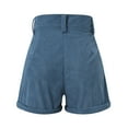 thumbnail image 6 of Sngxgn Women's Pocket Shorts, Drawstring Cotton Shorts(BU1,XXL), 6 of 9