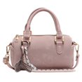 thumbnail image 1 of Bolso de mano cilíndrico simple retro para mujer, nuevo bolso de hombro versátil de moda 2025, bolso bandolera tipo Boston para uso diario., 1 of 5