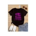 thumbnail image 1 of Back To School Girls' 3rd Grade Graduation Cotton T-Shirt - Black With Playful Pink ouT 3RD Grade autographs Graphic, Peace Signs & Caps Design, Soft Round Neck Short Sleeve, 1 of 7