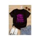 thumbnail image 1 of Back To School Girls' 3rd Grade Graduation Cotton T-Shirt - Black With Playful Pink ouT 3RD Grade autographs Graphic, Peace Signs & Caps Design, Soft Round Neck Short Sleeve, 1 of 7