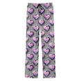 thumbnail image 6 of Txeol Mens Plaid Pants Love Heart Print Pajama Bottoms with Pockets Lightweight Straight Leg Drawstring Waist Lounge Pants,Gray,XL, 6 of 10