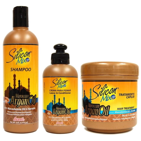 Set de aceite de argán marroquí Silicon Mix 3 en 1