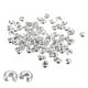 thumbnail image 1 of 100uds Crimpado Cuentas Cubiertas 6.5mm Crimpado Cuenta Nudo Cubiertas Redondas Abiertas Cuentas Extremo Puntas para Joyería Fabricación Bricolaje Plateado Unique Bargains, 1 of 5