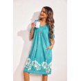thumbnail image 5 of Ekouaer Womens House Dress Floral Print Nightgown with Pockets Mumu Dress, 5 of 5