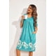 thumbnail image 5 of Ekouaer Womens House Dress Floral Print Nightgown with Pockets Mumu Dress, 5 of 5
