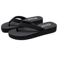 thumbnail image 2 of Women Men Arch Support Yoga Mat Cushion Comfortable Summer Beach Slip On Walking Thong Sandals Non Slip Breathable Fashion Flat Flip Flops Slim Slides Shower Bathroom Platform Casual Footwear, 2 of 6