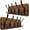 Brown, variant on Coat Rack Wall Mount,Coat Hooks Wall Mounted,16" Hole to Hole,Coat Hanger Wall,Wood Hook Rack Rail,5 Triple Hooks for Hanging Coats,Jacket,Clothes,Farmhouse,Black/White