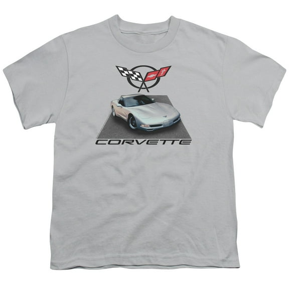 Chevrolet - Silver 01 Vette - Youth Short Sleeve Shirt - Small