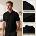 thumbnail image 5 of CCRFTGI Mens Shirts Short Sleeve Casual Moisture Wicking Performance Quick Dry Polos for Men Running Athletic Summer Tops Lightweight Shirts Black M, 5 of 9
