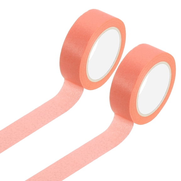 Uxcell 2 Rolls Colored Masking Tape, 11 Yards x 0.6" Colored Washi Tape Painters Tape, Decorative Masking Tape for Arts & Crafts Labeling DIY Scrapbooking Gift Wrapping, Dark Pink