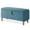 Slate Blue, variant on 39.5" Boucle Storage Ottoman Bench with Wood Legs for Living Room Bedroom Foot Rest End of Bed, White