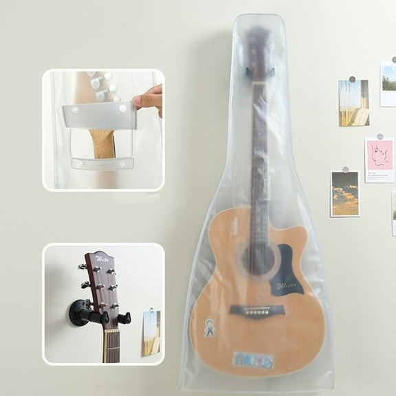 Wall Mount Dust Proof Waterproof Guitar Cover Bag for Acoustic Electric Guitars