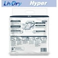 thumbnail image 4 of LivDry High Absorbency Pad Insert for Incontinence Briefs and Adult Diapers, Women and Men (Hyper 2400, 18-Pack), 4 of 7