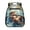 Cute Otter, variant on Bee Formula Print-Blue Girls Backpacks Kids Backpack Toddler Small Bookbag 13.5 Inch Preschool Kindergarten Travel Ruckpack