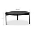 thumbnail image 3 of Mendez Outdoor Modern Coffee Table Black, 3 of 5