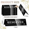 thumbnail image 2 of 10PCS Reserved Table Signs, Acrylic Guest Reservation Table Tents Sign, Waterproof Background Double, 2 of 5