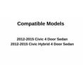 thumbnail image 2 of Passenger Right Side Front Door Window Door Glass Compatible with Honda Civic 4 Door Sedan 2012-2015 Models, 2 of 5
