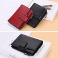 thumbnail image 1 of pitrice Fashion Women Wallets Solid Color PU Short Design Card Holder Zipper Hasp Purse Simple Style Handbag Coin Keys Bag Light blue, 1 of 9