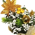 thumbnail image 3 of PENGXIANG Cloth Ribbon Jingle Bell Christmas Pine Tree Desk Small  Craft Decoration Home Office Show Window Ornament Gift, 3 of 4