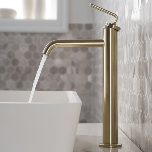 Ramus™ Single Handle Vessel Bathroom Sink Faucet with PopUp Drain in