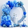 thumbnail image 1 of Kit de arcos con forma de guirnalda con globos, color azul NISOCY, 124 piezas, para decoración de fiestas, 1 of 9