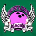 thumbnail image 3 of CafePress - Bowling Babe Women's Dark T Shirt - Women's Traditional Fit Dark T-Shirt, 3 of 4