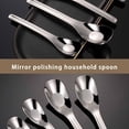 thumbnail image 4 of facefd Spoon Stainless Steel Polishing Cute Durable Portable Spoons Tableware Flatware Kitchen Dinning Dinnerware Accessories 304 L, 4 of 8