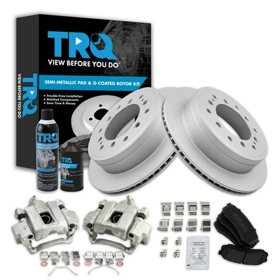 TRQ Rear Brake Pad & Rotor Kit BKA45179 Fits Select 2010-2018 Toyota 4Runner , 2010-2020 Lexus GX460