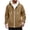 Coffee, variant on Men's Zip Up Fleece Hoodie Winter Warm Hooded Jackets Fashion Casual thermal Athletic Jacket with Pockets Sky Blue XL(XL)