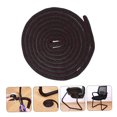 thumbnail image 3 of BRIGHTFUFU 2Pcs Brown Chair Floor Protector Felt Stool Feet Cover for Home and Office Use, 3 of 8
