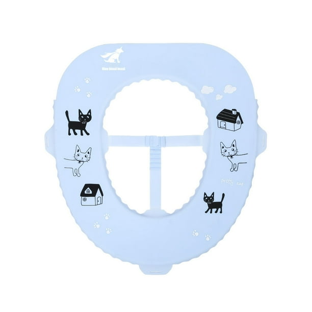 Asiento para orinal Irfora Asiento con orinal plegable portátil Asiento de inodoro para bebé con diseño ergonómico Patrón lindo para inodoro estándar Viaje Uso en el hogar Niños pequeños Irfora Asiento para orinal