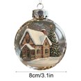 thumbnail image 7 of 1pc Clear Plastic Christmas Story Ball Ornament, Old Fashioned Scene Pendant for Tree Hanging Decor, Holiday Decor 3in, 7 of 7