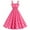 Hot Pink, variant on Nxznwn Women Vintage 1950s Retro Dress Strap Cocktail Tea Party Dresses Plaid Rockabilly Swing A-line Midi Dress