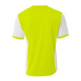 thumbnail image 3 of A4 Premier Soccer Jersey For Men in Safety Yellow White | N3017, 3 of 4