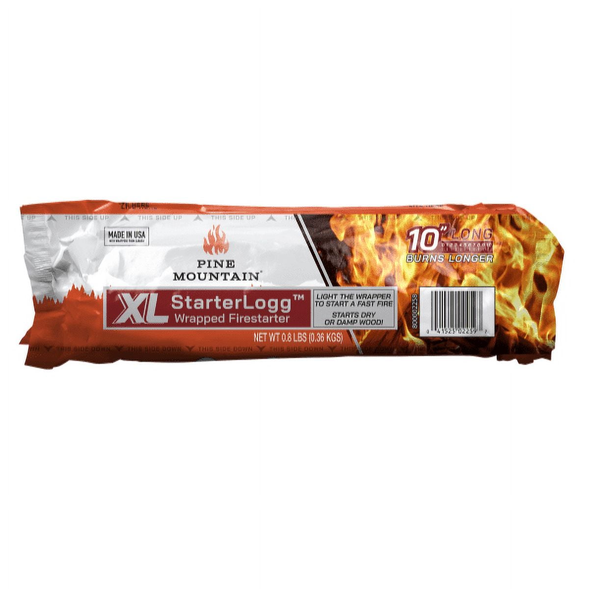 Pine Mountain StarterLogg XL, Extra Large Fire Starter for General Fireplace or Extreme Outdoor Use, Wet Wood Fire Starter, Contains 6 Fire Starters per Box