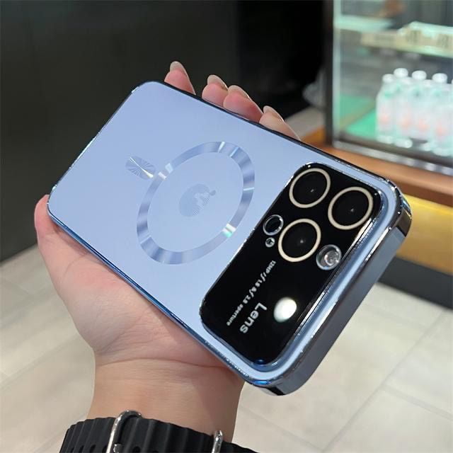 Funda Dura Esmerilada Magnética AG Para IPhone 14 13 12 Pro Max 14 Plus Cubierta Mate Resistente Al Aceite