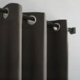 thumbnail image 4 of Sun Zero Cyrus Thermal 100% Blackout Grommet Curtain Panel, 40"X96", Cocoa Brown, 4 of 11
