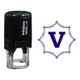 thumbnail image 1 of Printtoo Octagon Celtic Swirl Frame Alphabet V Monogram Self Inking Rubber Stamp Office Stationary, 1 of 7