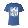 thumbnail image 2 of Wild Bobby, It's Not a Dad Bod, It's a Father Figure Funny Gift Dad, Papa Father's Day, Men Premium Tri Blend Tee, Vintage Royal, 2XL, 2 of 3