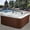 Redwood, variant on Aqualife by Strong Spas Amplified 7 Person Double-Lounger Spa w/Bluetooth, Outerbanks Gray