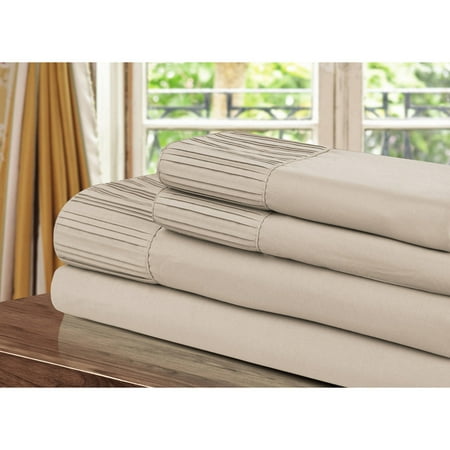 Burgundy Synthetic Fiber - Swifty Pleated Microfiber Sheet
