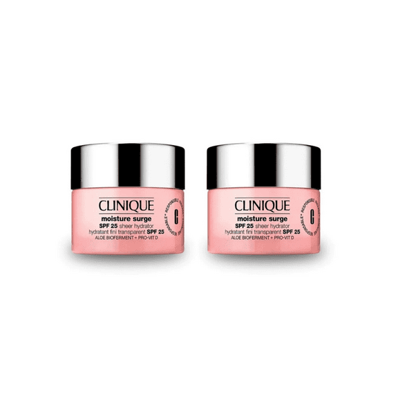 Clinique Moisture Surge SPF 25 Moisturizing Face Cream 30 ml -2 Pack