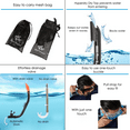 thumbnail image 5 of Reef Tourer Adult Single-Window Mask, Snorkel and Fin Set with Travel Bag, Blue, Large (9-15), 5 of 9
